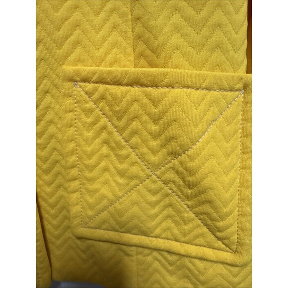 vintage Tucker women’s Yellow blazer Size large 60’s 70’s - Picture 4 of 7